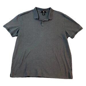 Calvin Klein Short Sleeve Collared Polo Gray Shirt Mens Size XL